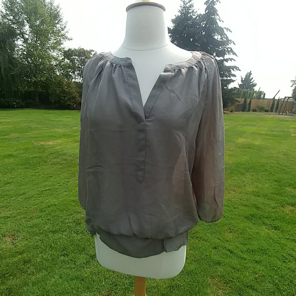 Loft olive green shirt Size Small